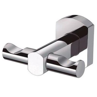 Imagen 2 del producto Gancho doble 7,6x7,4x5 cm latón cromado