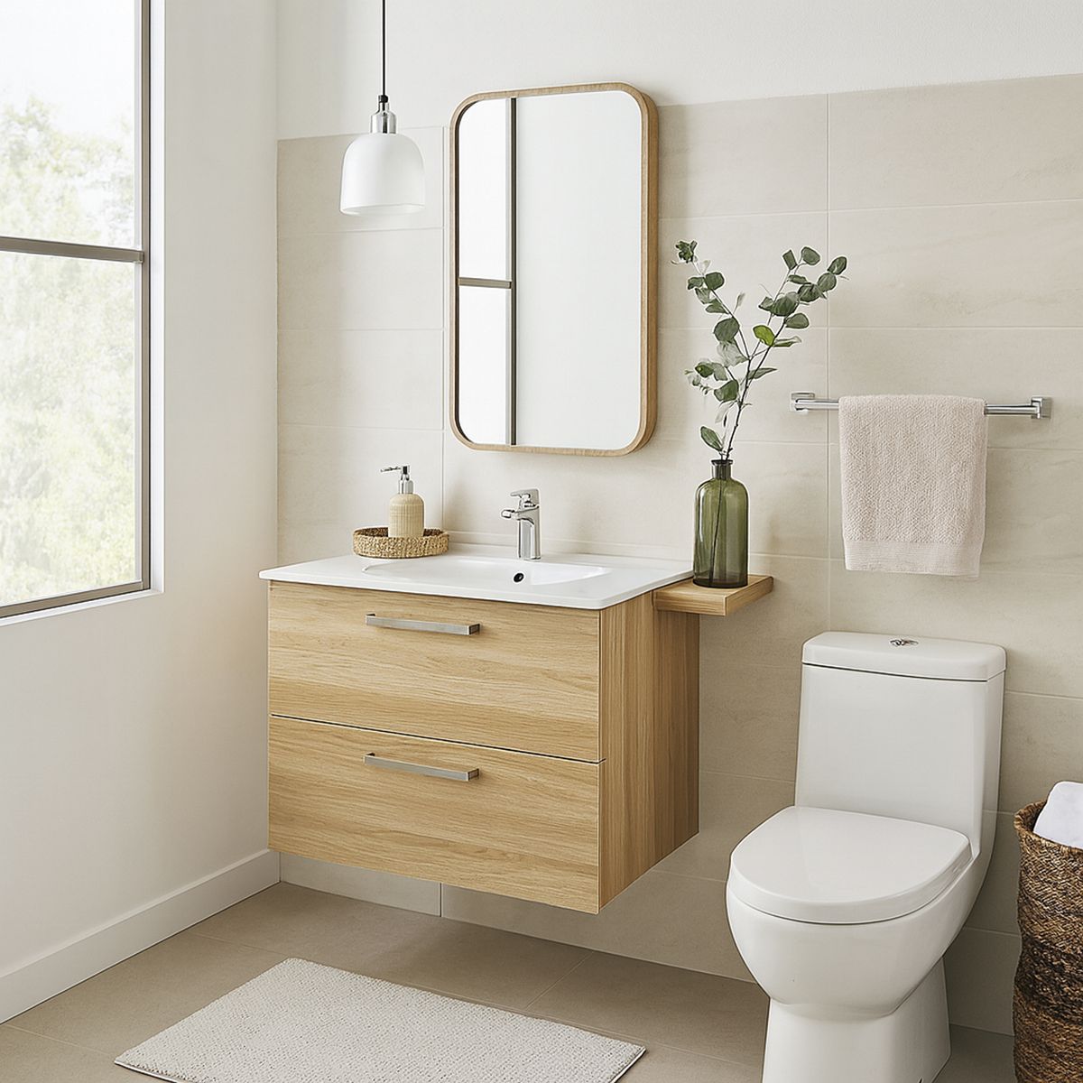 BRIGGS - Toallero barra 64x7 cm latón cromado