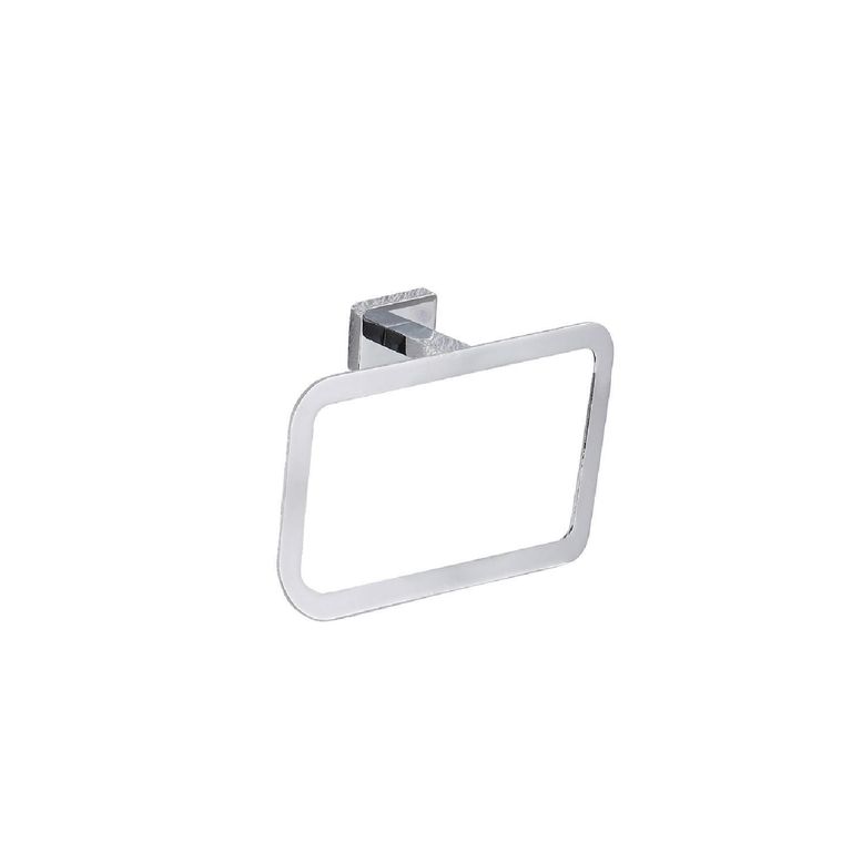Toallero rectangular 22,6x14,7 cm latón cromado