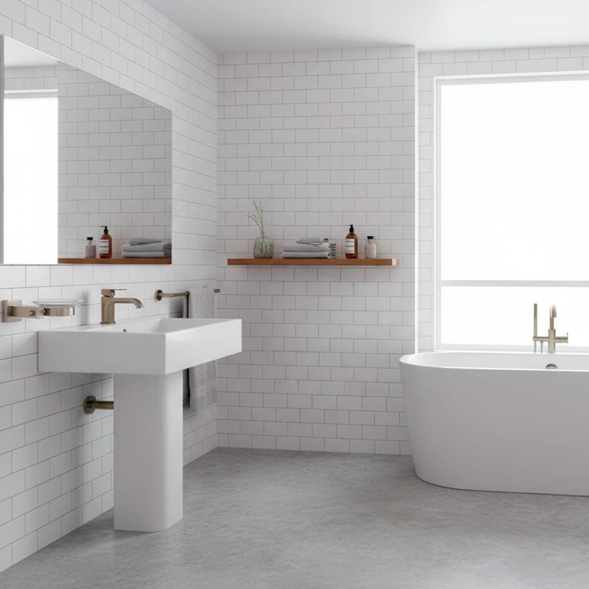 BRIGGS - Jabonera de vidrio acero inoxidable