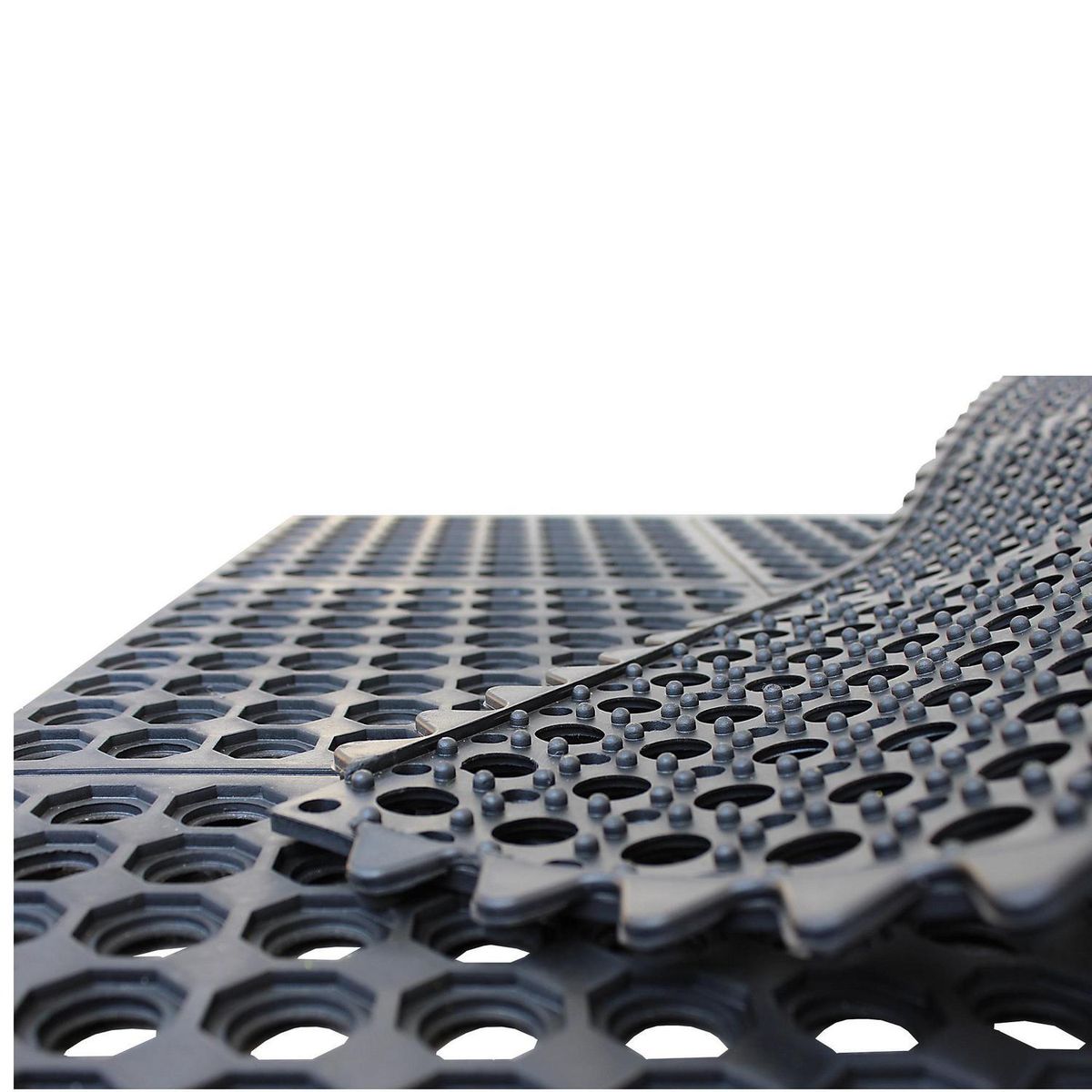 SIGNET - Piso Interconectable 92x92 cm Goma Negro