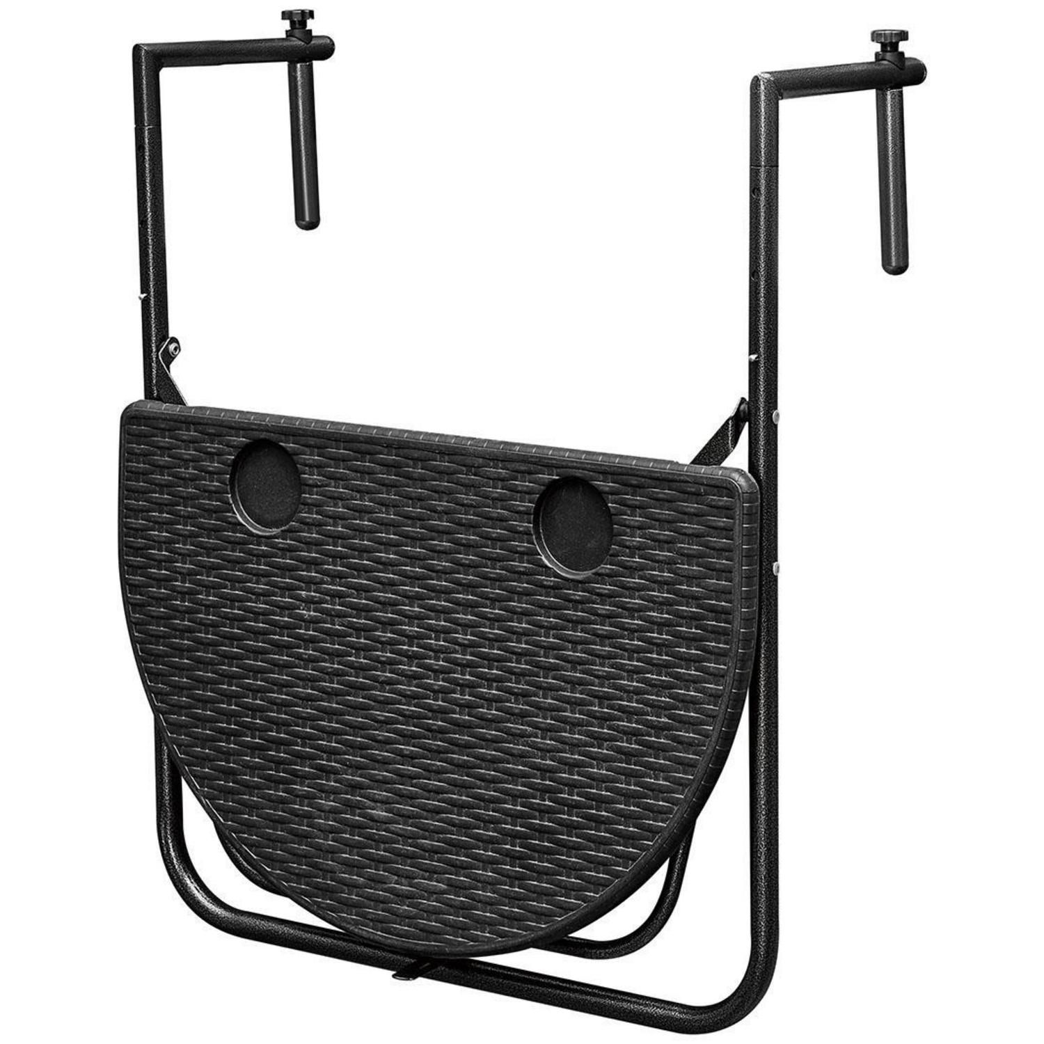 Vista superior de la mesa para balcón 60 cm