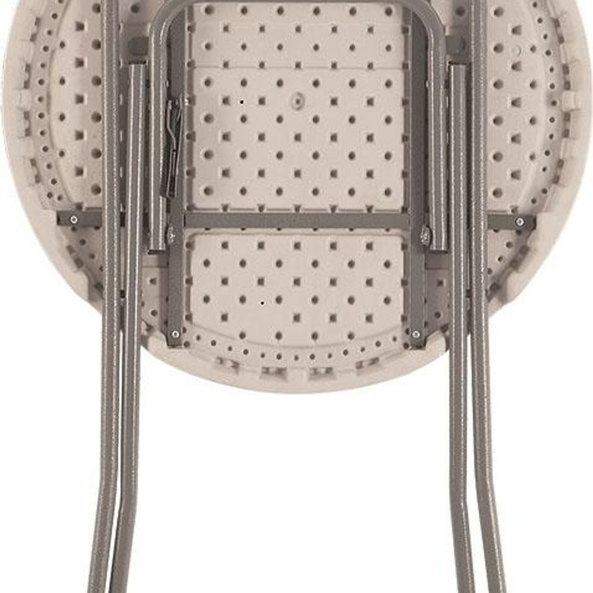 Mesa Bar Plegable Redonda 81x1.11x81 cm Blanco, marca NORTHWEST - Foto 2