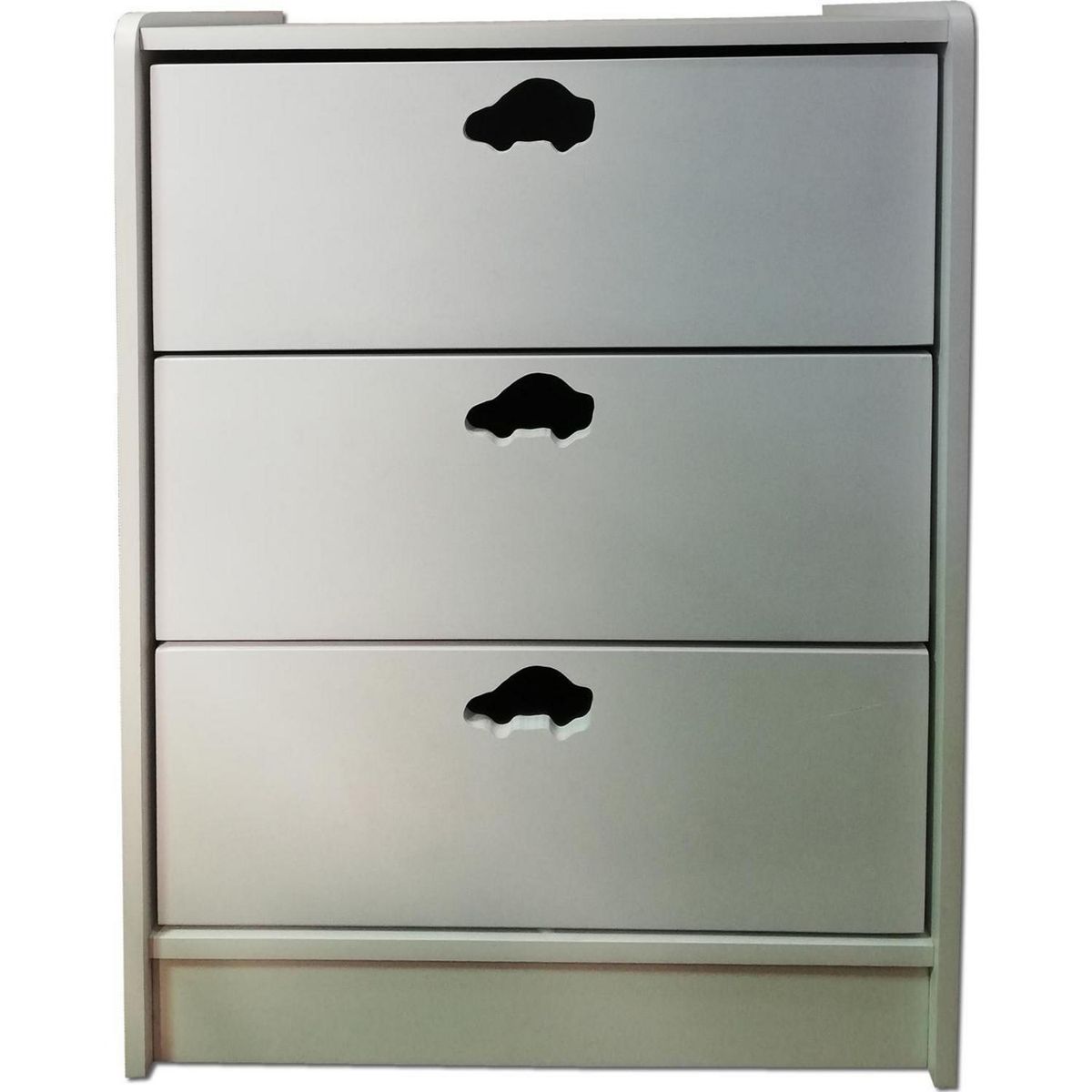 MUEBLES KIDS - Cajonera 3 Cajón(es) Blanco auto 60x75x40 cm Blanco