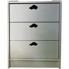 MUEBLES KIDS - Cajonera 3 Cajón(es) Blanco auto 60x75x40 cm Blanco