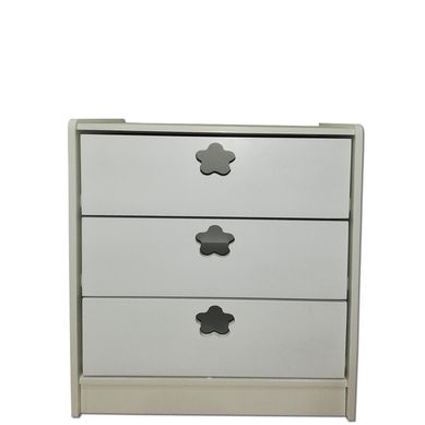 Cajonera 3 cajones Blanca Flor 75x60x40 cm