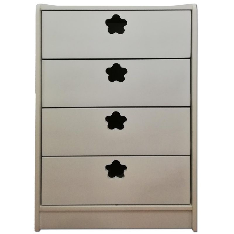 MUEBLES KIDS - Cajonera 4 Cajón(es) Blanca 60x95x40 cm Blanco