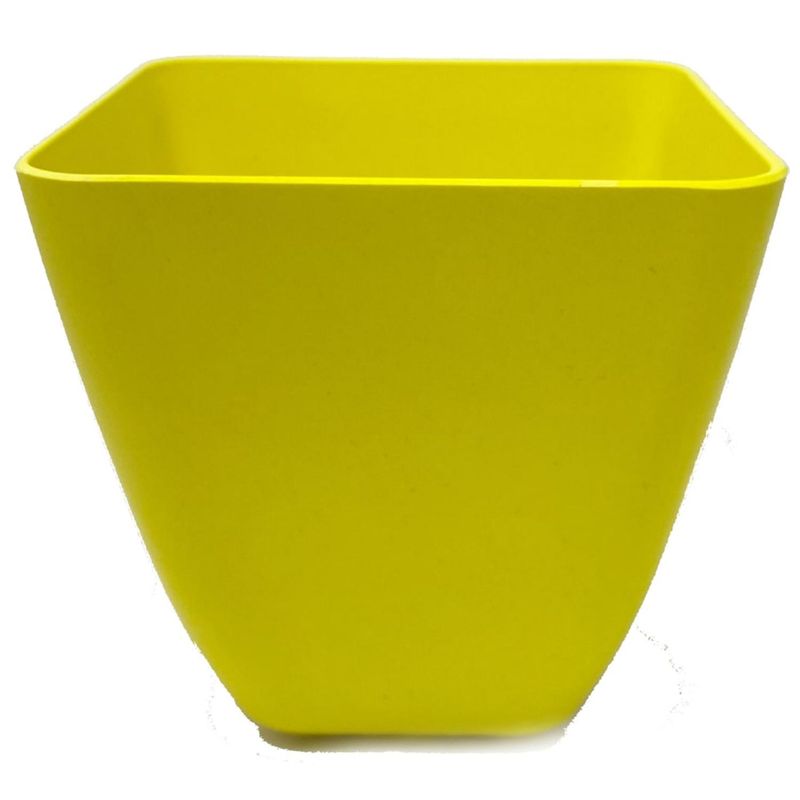DECOGREEN - Set 2 Maceteros Biodegradables de Silicona 13.3x12.4 Amarillo
