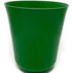 DECOGREEN - Set de 2 Maceteros Biodegradables Flores Verde