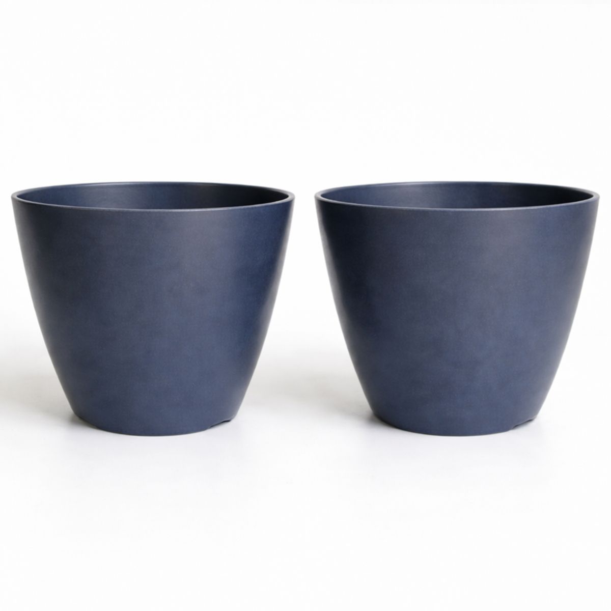 DECOGREEN - Set 2 Maceteros Biodegradables de Silicona 24x18 cm Gris