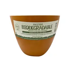DECOGREEN - Set 2 Maceteros Biodegradables de Silicona 24x18 cm Terracota