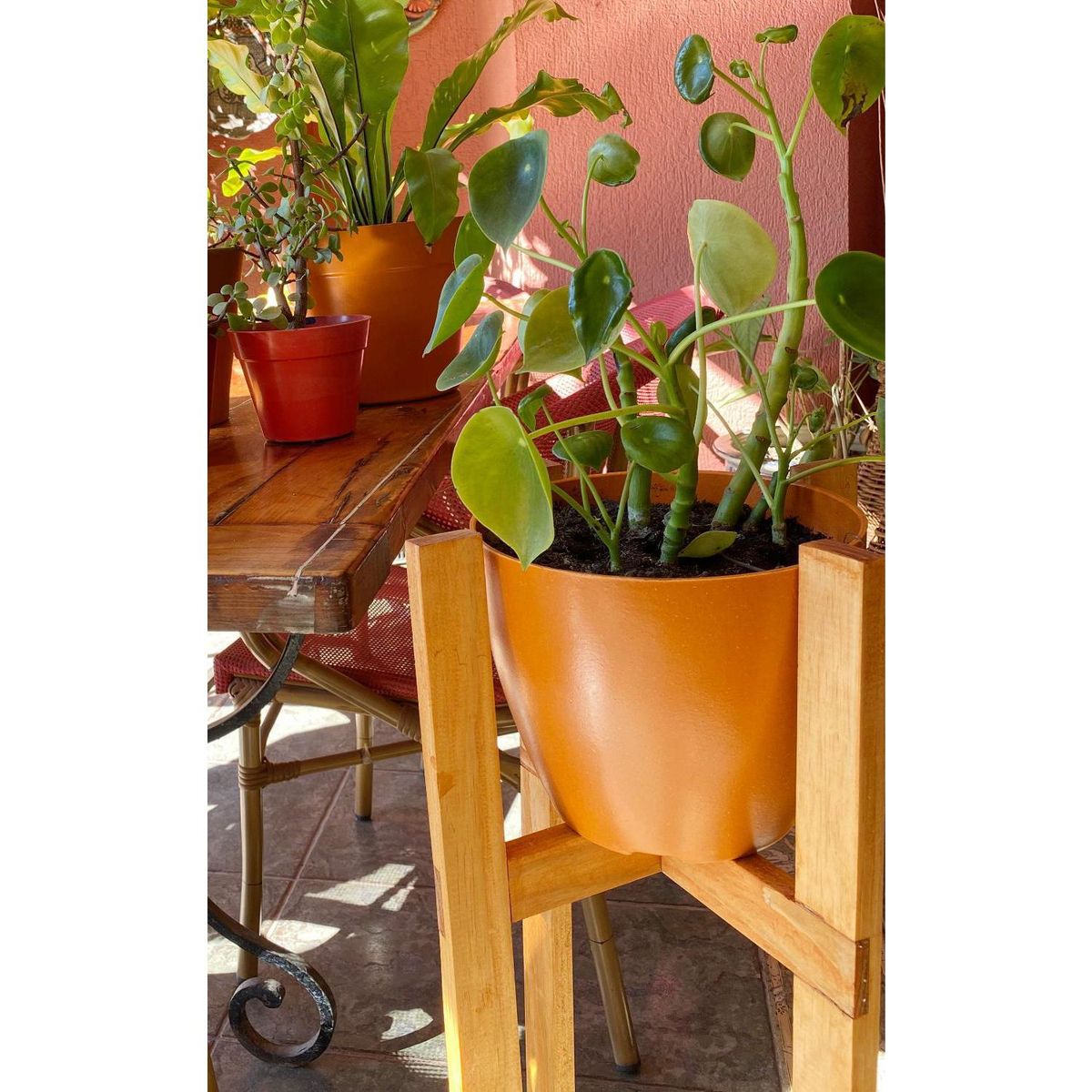 DECOGREEN - Set 2 Maceteros Biodegradables de Silicona 24x18 cm Terracota