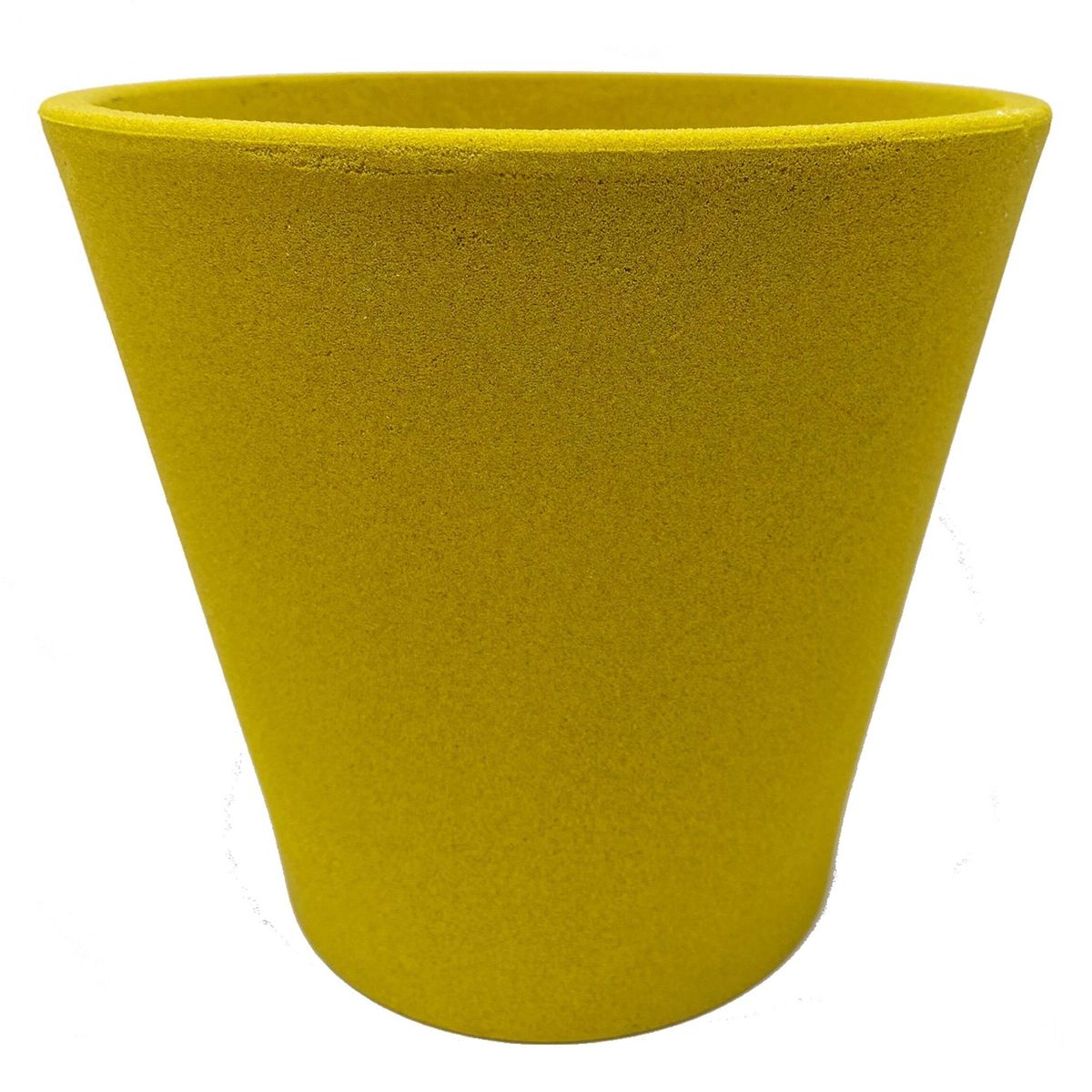 DECOGREEN - Set 2 Maceteros Biodegradables de Silicona 20x18 cm Mostaza