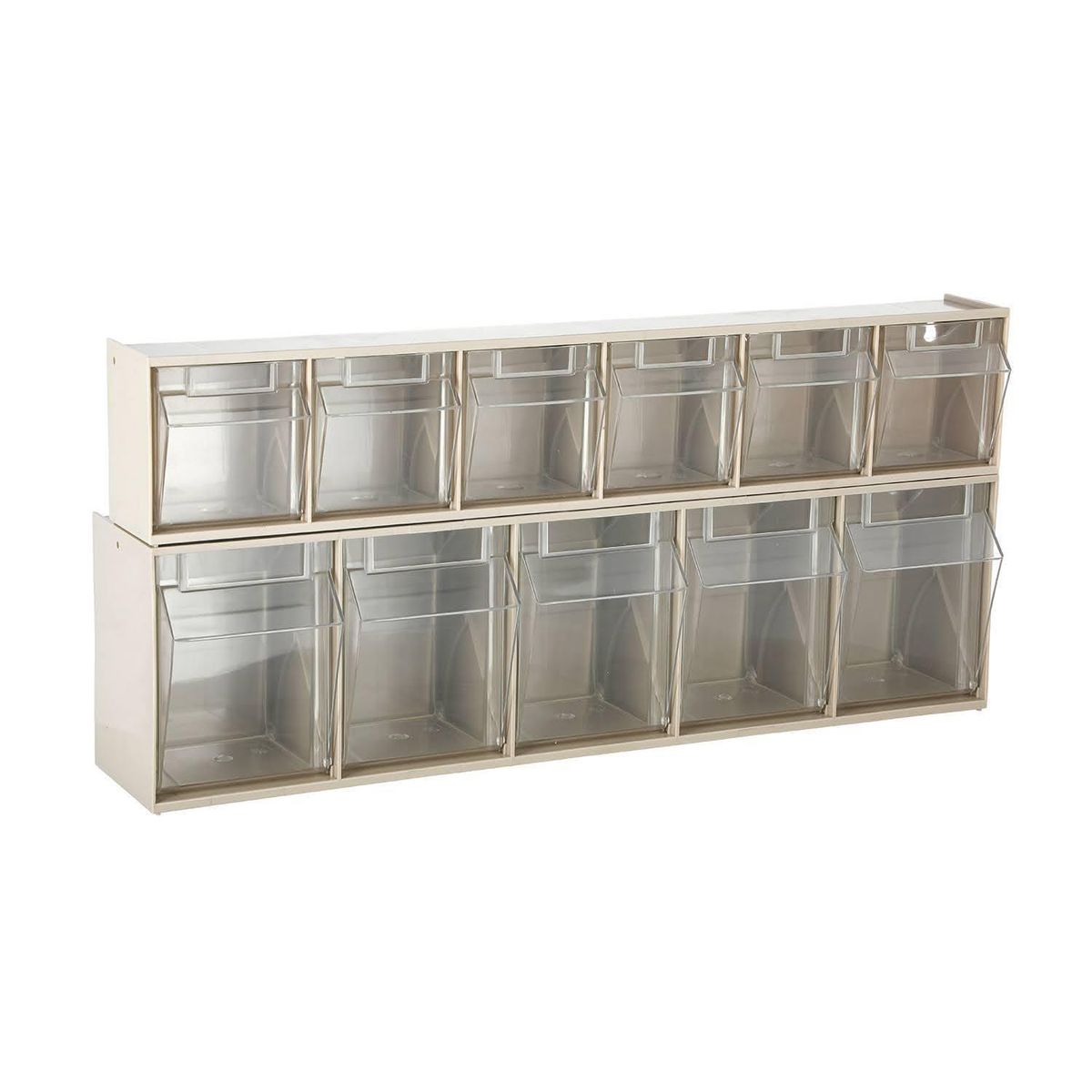 AUTORODEC - Set 2 organizadores cajas transparentes 60x14x22cm