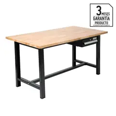 AUTORODEC - Mesón de trabajo 150x75x78cm madera sólida block