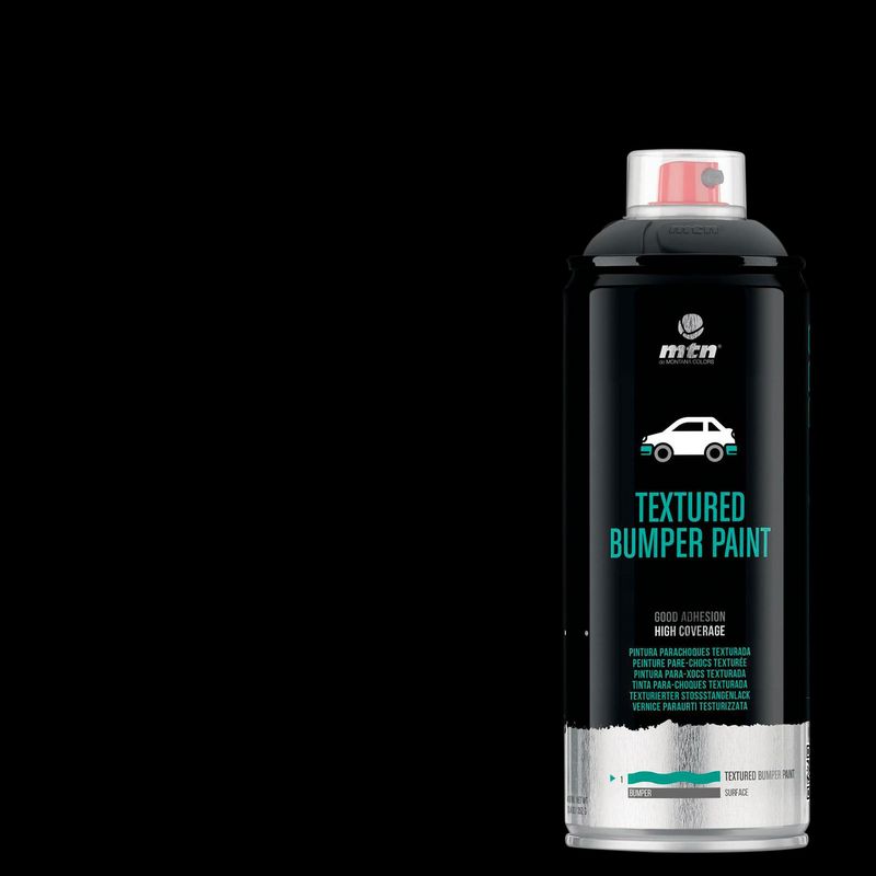 MONTANA COLORS - Pintura para Parachoque Texturada en Spray Mate Negro 400ml