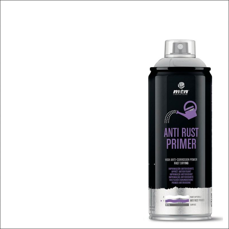 MONTANA COLORS - Imprimante Antióxido en Spray Mate Gris 400ml