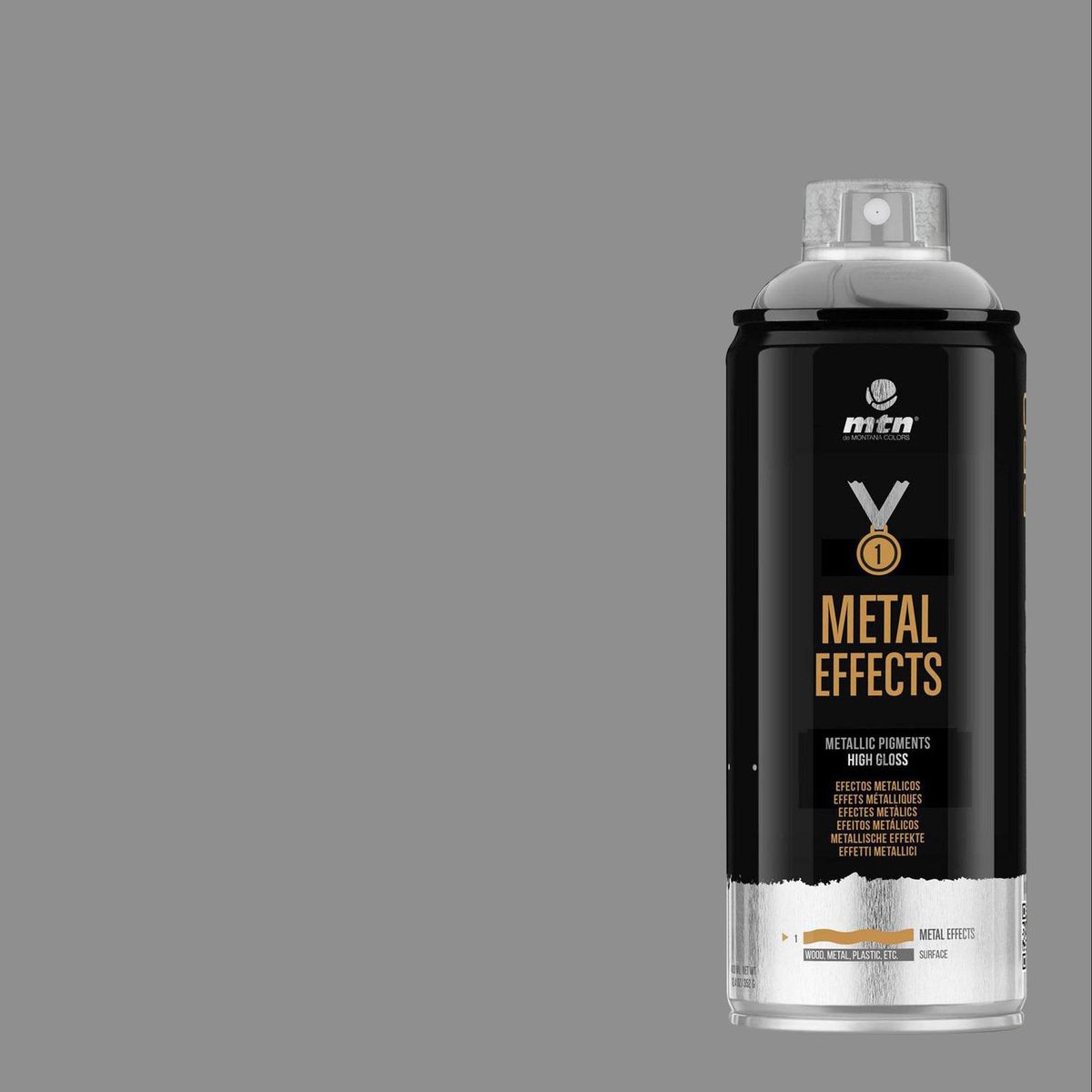 MONTANA COLORS - Pintura Efecto Cromado Spray 0.4 l Brillante Cromado