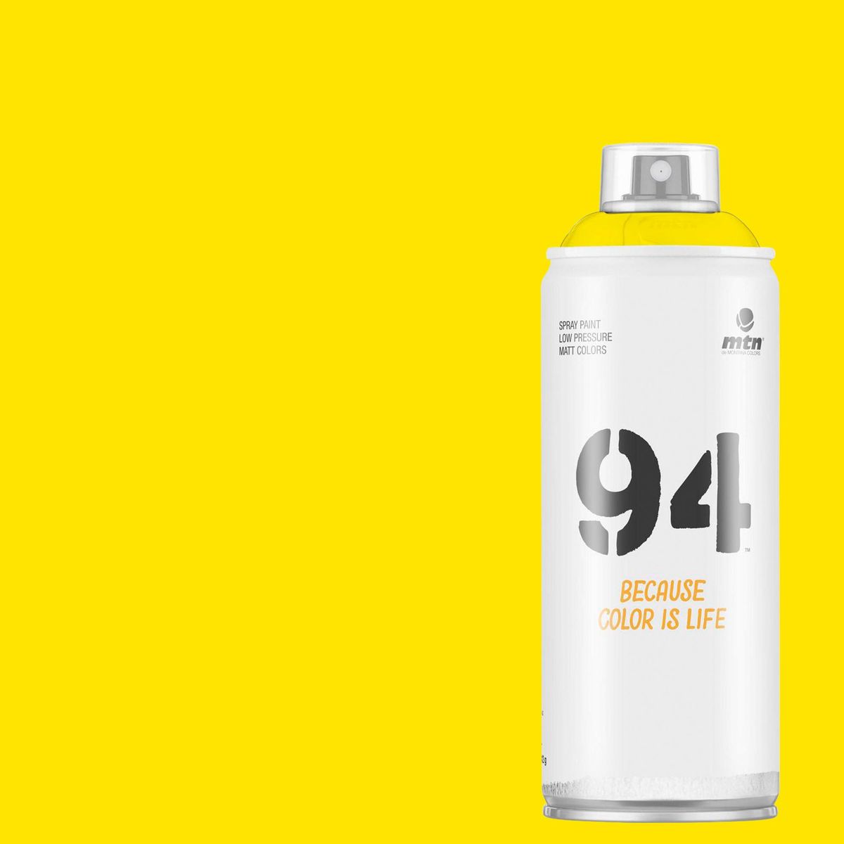 MONTANA COLORS - Pintura en Spray Mate Amarillo Fluorescente 400ml