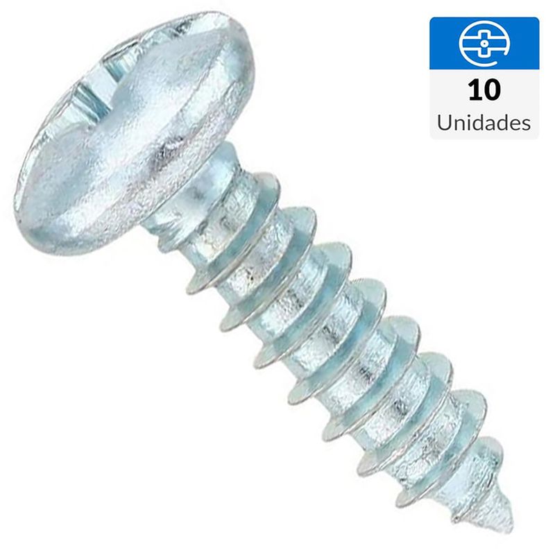 FIXSER - Tornillo Roscalata Cabeza Phillips Metal 3/4 " 12 mm 10 Unidades