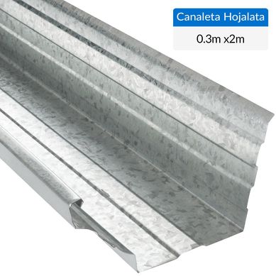 0.30x2 m Canal Hojalata