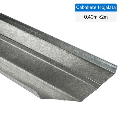 0.40x2 m Caballete Hojalata