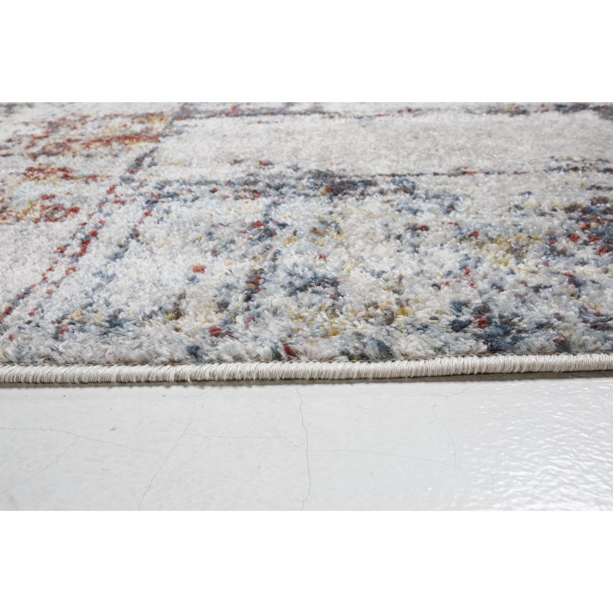 IDETEX - Alfombra Frise Logan 150x200 cm Polipropileno Crema