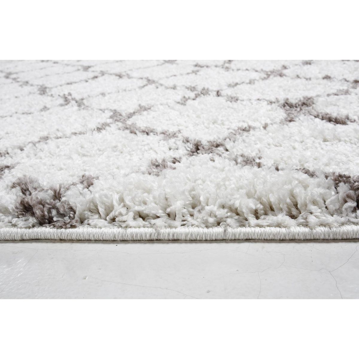 IDETEX - Alfombra Shaggy Magnolia 150x200 cm Polipropileno Crema