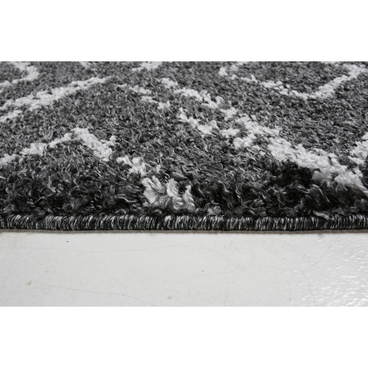 IDETEX - Alfombra Shaggy Magnolia 150x200 cm Polipropileno Gris