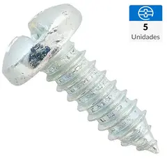 FIXSER - Tornillo Roscalata Cabeza Phillips Metal 3/4 " 1/4 " 5 Unidades
