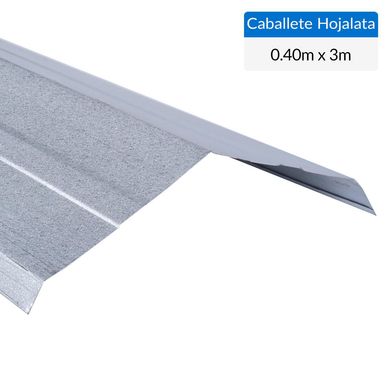 0.40x3 m Caballete Hojalata
