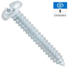 FIXSER - Tornillo Roscalata Cabeza Phillips Metal 1-1/2 " 1/4 " 5 unidad(es)