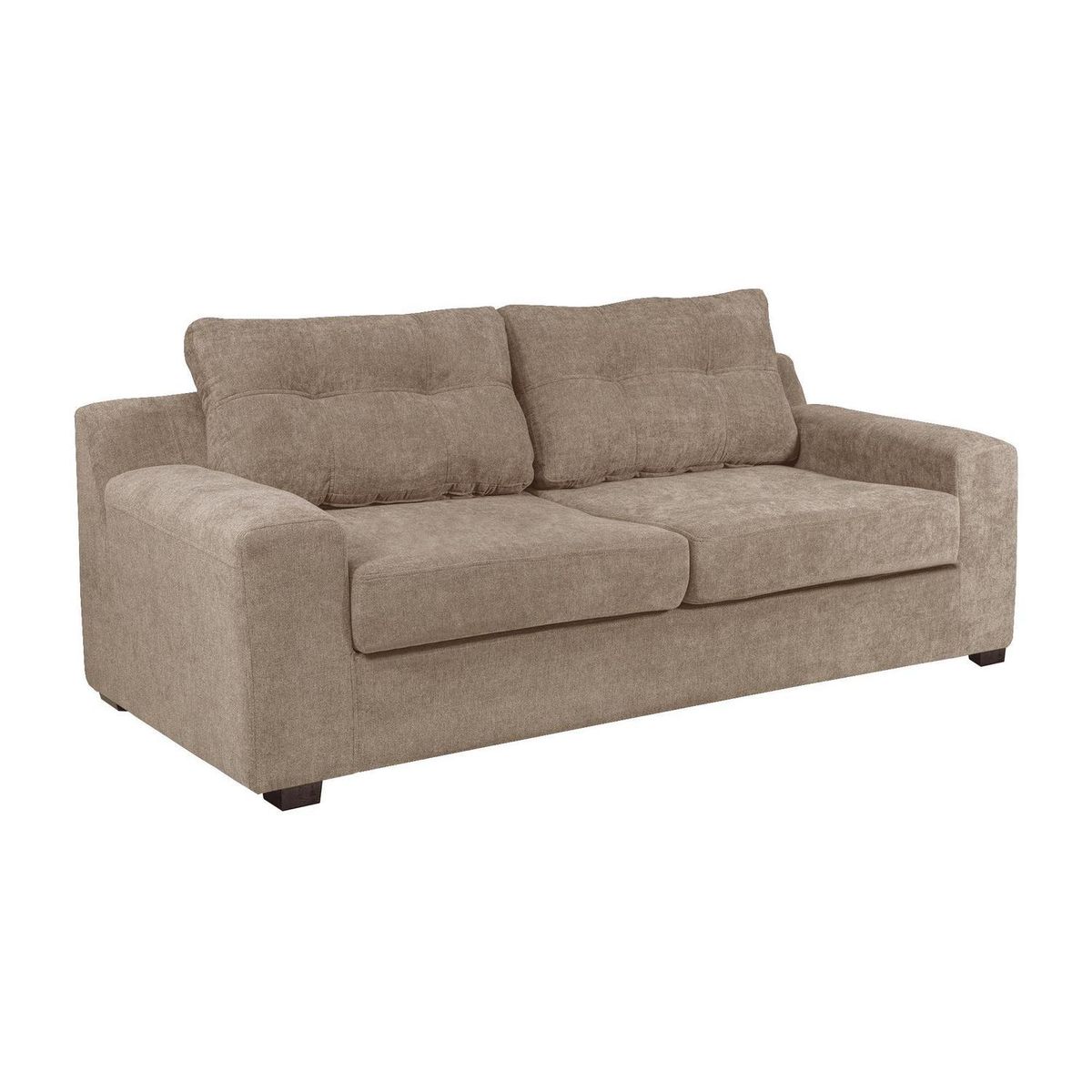 INTERMUEBLES - Sofá 3 cuerpos Santi 180x96x90 cm Beige