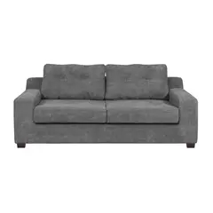 INNOVAMUEBLES - Sofá 3 cuerpos Santi 180x96x90 cm Gris oscuro