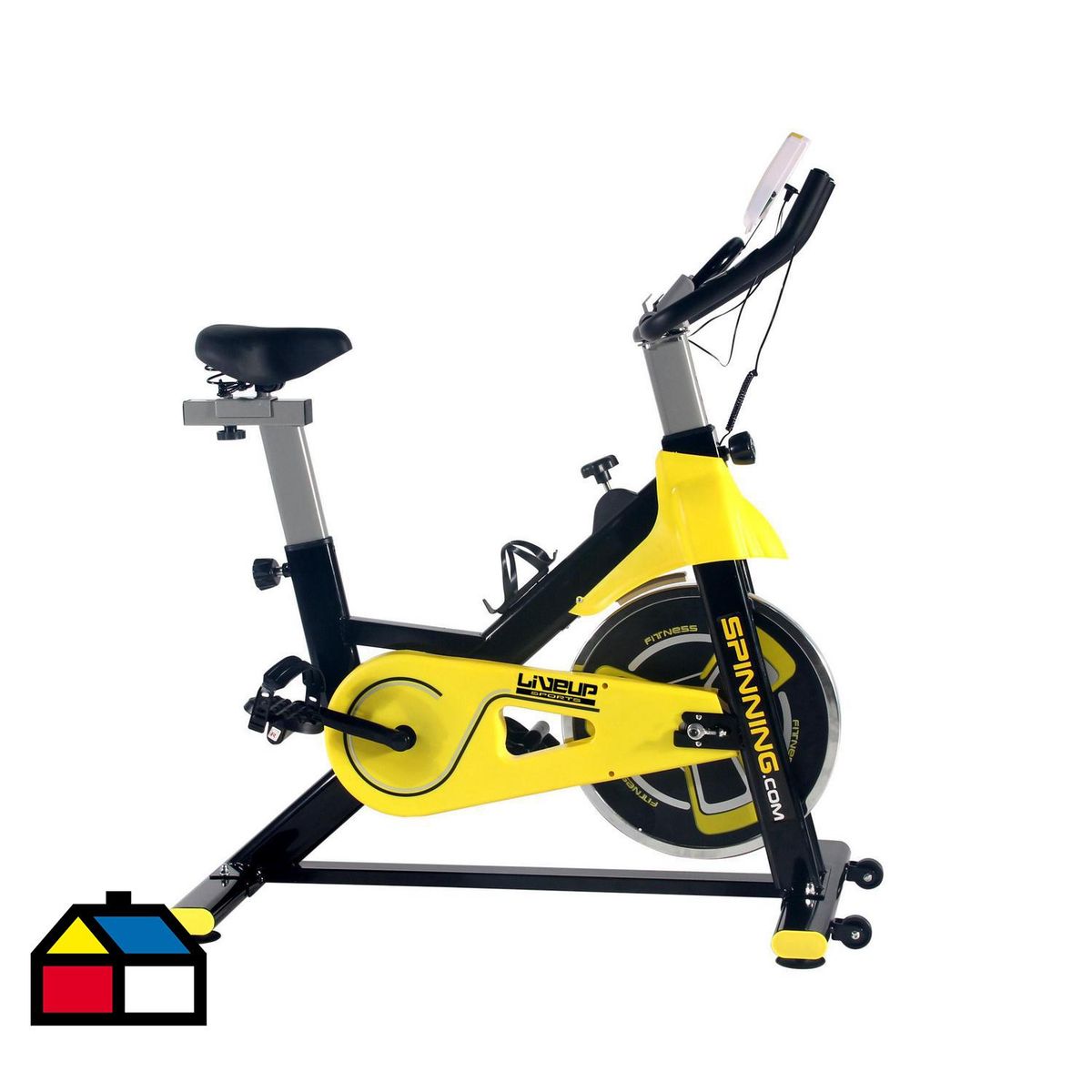 LIVE SPORT - Bicicleta Spinning 7903 Amarillo/Negro