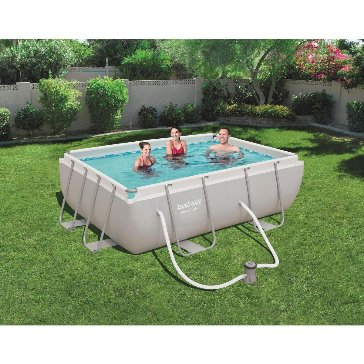 BESTWAY - Piscina estructural 282x196x84 cm 3662 litros