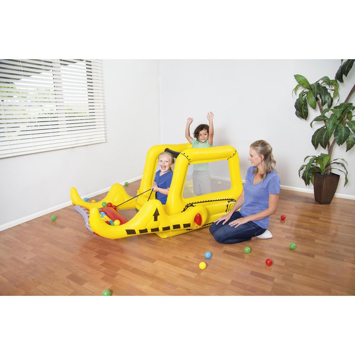 BESTWAY - Piscina de pelotas inflable camión de helados 198x105x84 cm