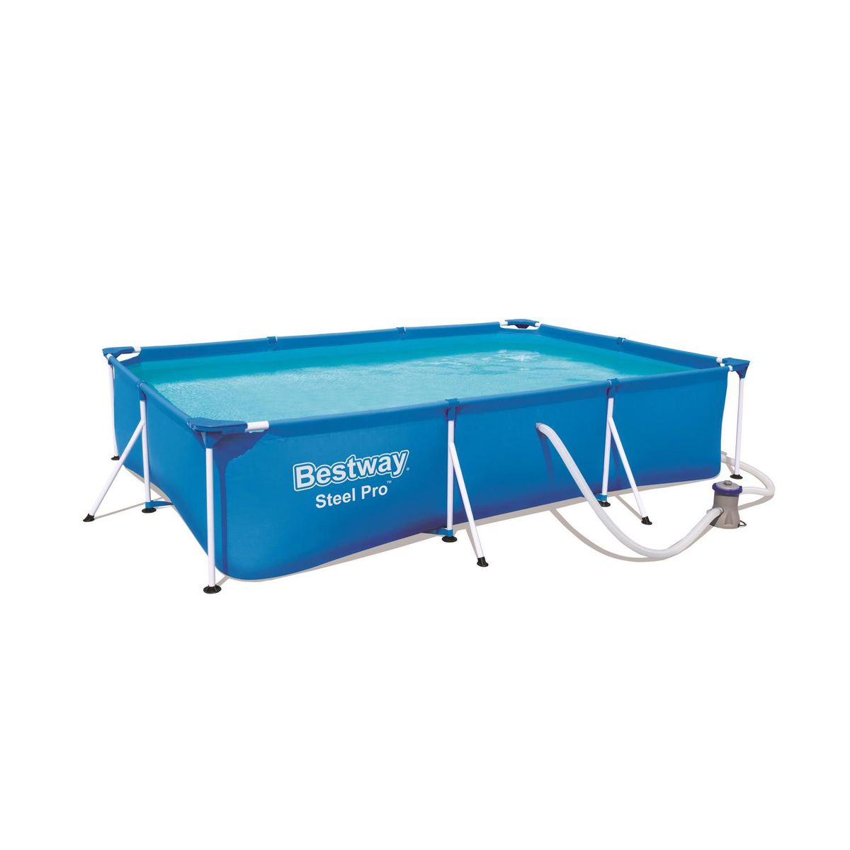 BESTWAY - Piscina estructural con filtro 300x201x66 cm 3300 litros