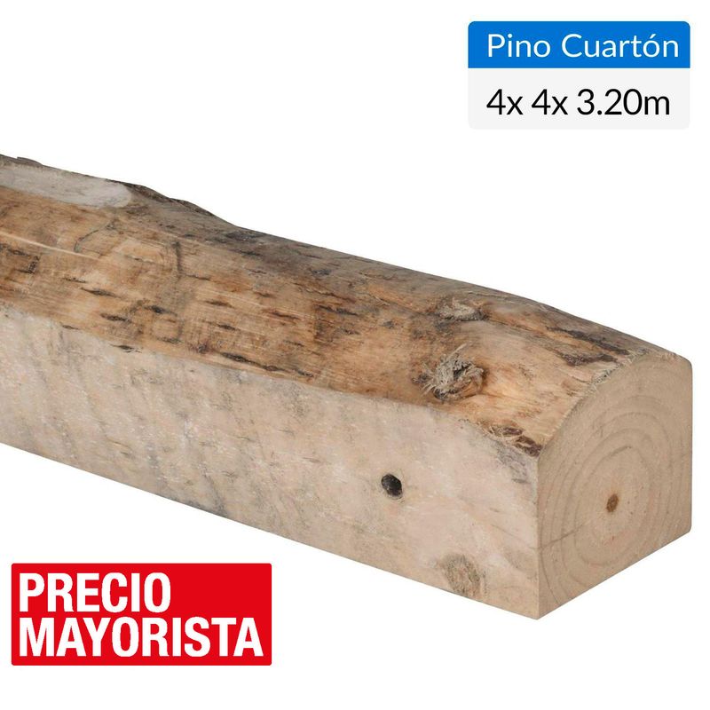 GENERICO - Pino Cuartón Dimensionado Verde 4x4 3,2 m