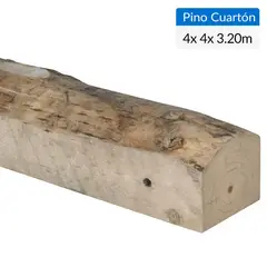 GENERICO - Pino Cuartón Dimensionado Verde 4x4 3,2 m