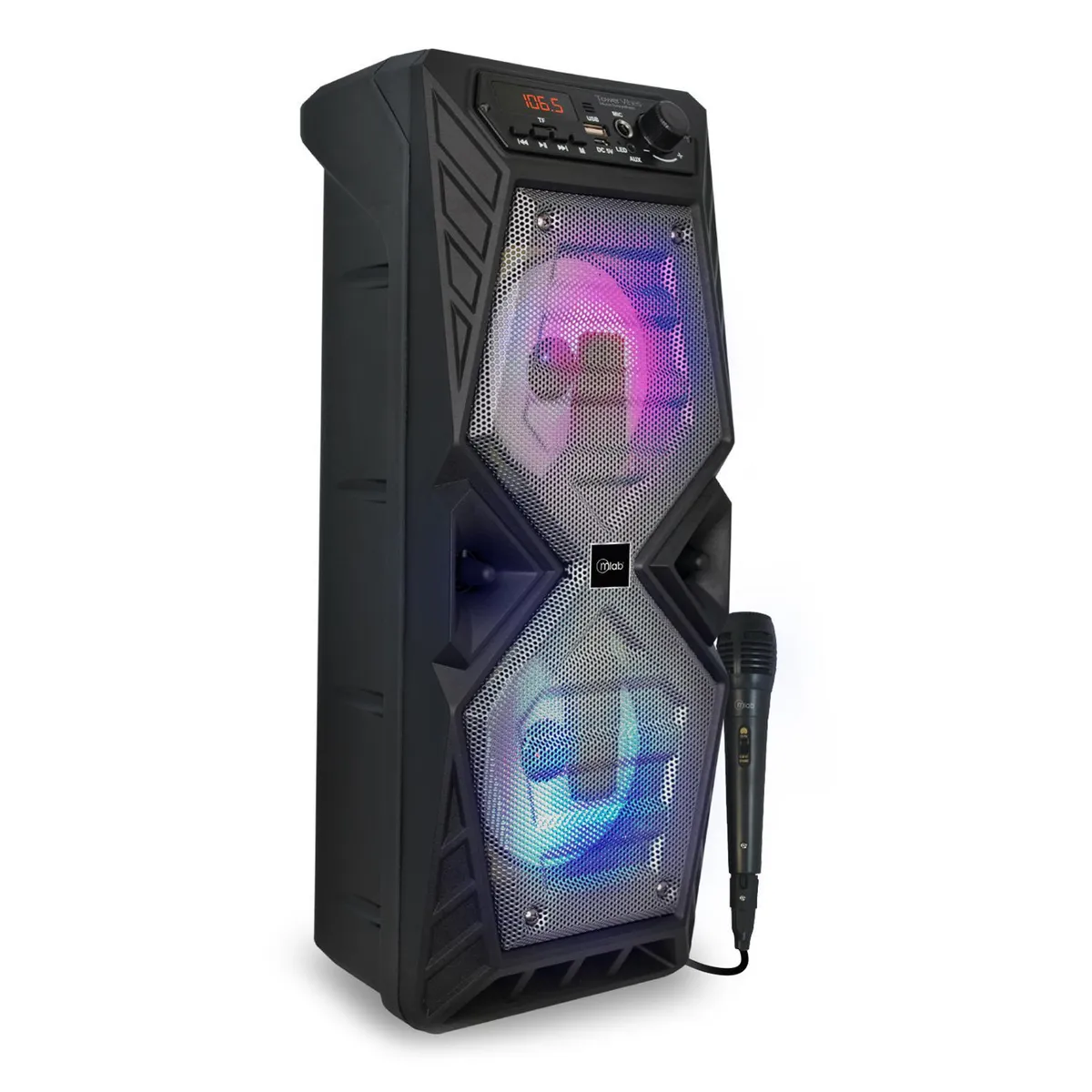 MLAB - Karaoke Tower Outdoor/TWS-Bluetooth/Batería/USB/SD
