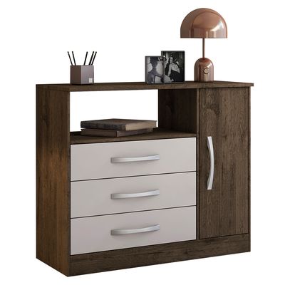 Imagen 2 del producto Cómoda 1 Puerta 3 Cajón(es) Kira 90x75x35 cm Café