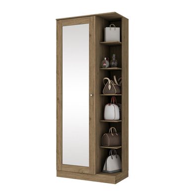 Zapatera 1 Puerta MDP Rustico 179x69x38 cm