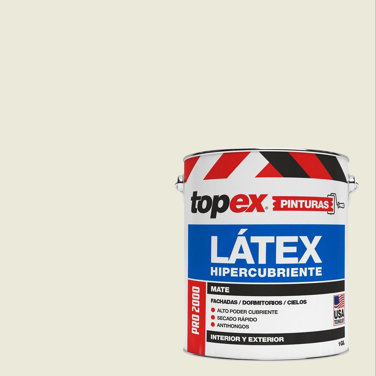 TOPEX - Pintura Látex Pro 2000 1 galón(es) Mate Blanco Invierno