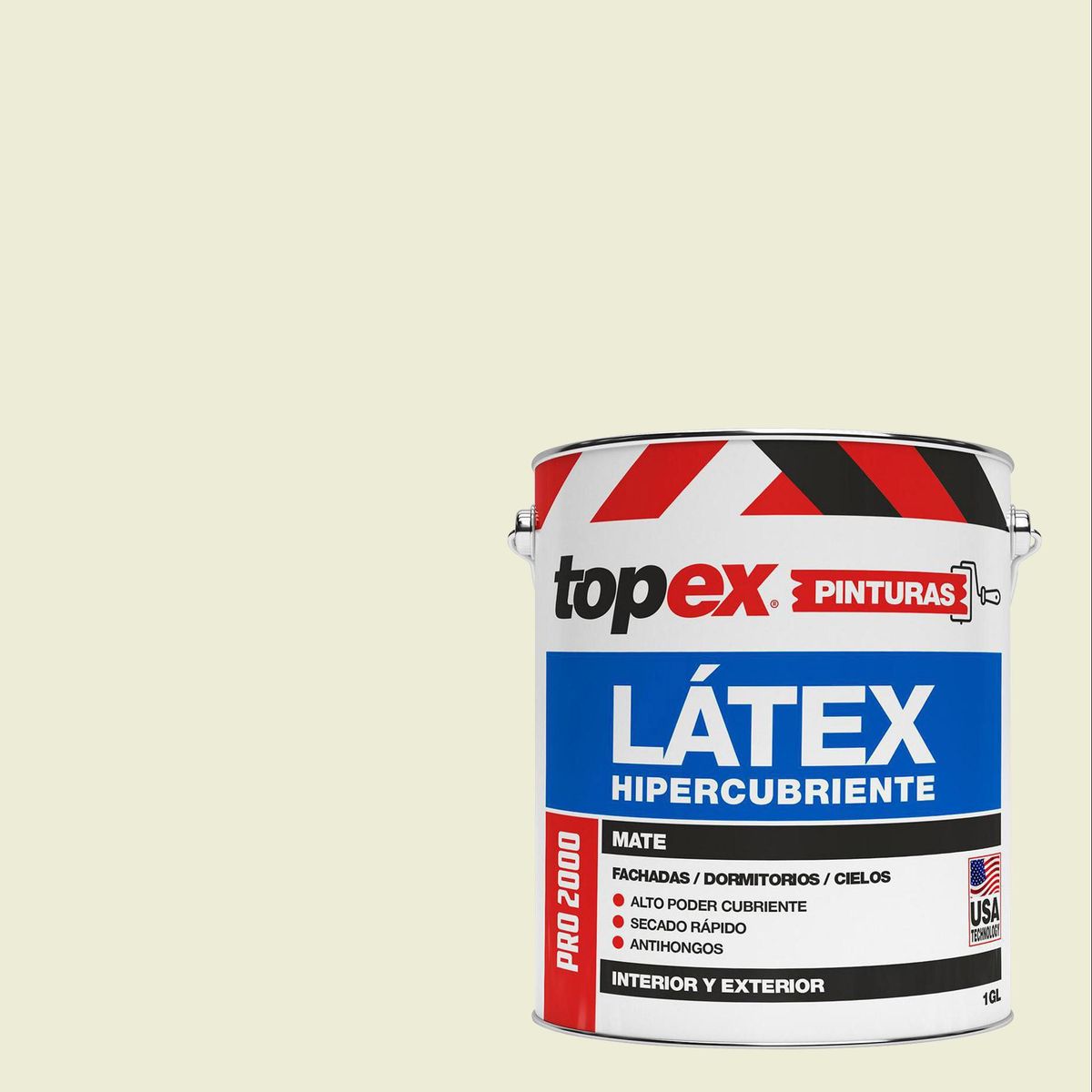 TOPEX - Pintura Látex Pro 2000 1 galón(es) Mate Blanco Hueso