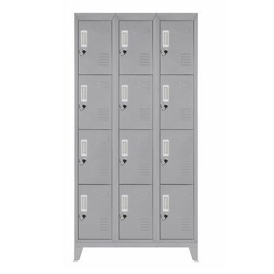 Imagen 2 del producto Locker 12 Puerta(s) 0 Cajón(es) 12 Repisa(s) 83x166x45 cm Gris
