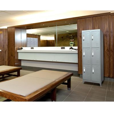 Imagen 2 del producto Locker 6 Puerta(s) 0 Cajón(es) 6 Repisa(s) 56.5x166x45 cm Gris