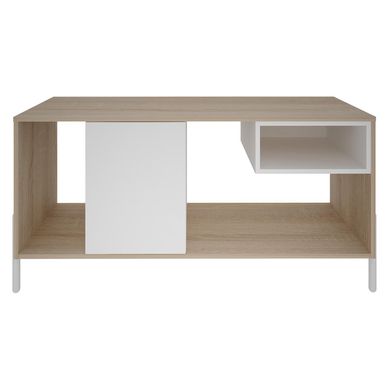 Rack TV 57x120x40 cm madera-blanco
