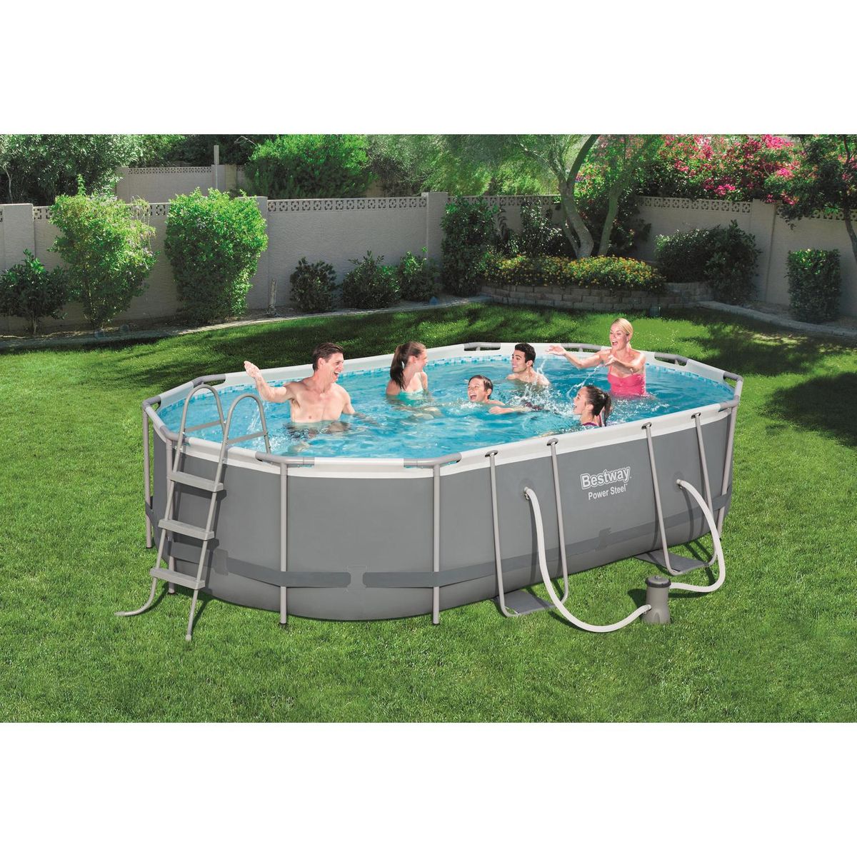 BESTWAY - Piscina estructural 488x305x107 cm 10949 litros