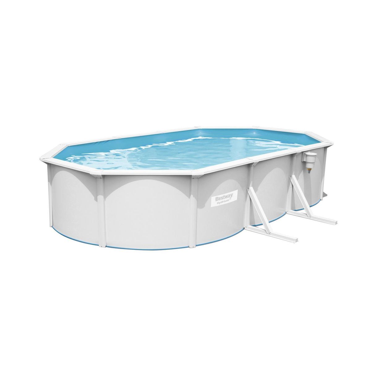 BESTWAY - Piscina estructural de acero ovalada 610x360x120 cm 19929 litros